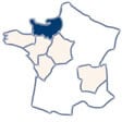 Carte région Normandie