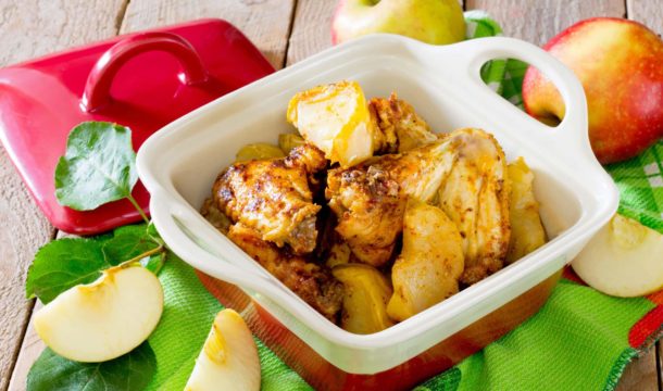 recette-poulet-aux-pommes-fondantes-agrilait