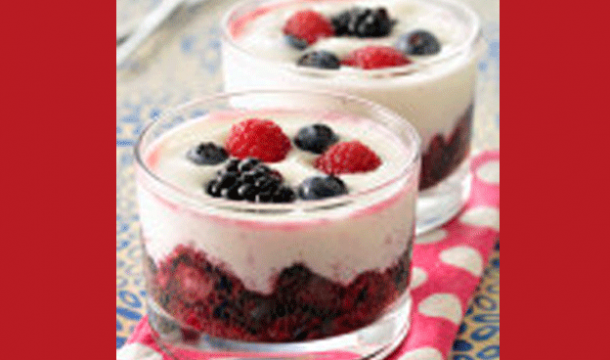 recette-verrine-framboises-creme-fouetee-agrilait