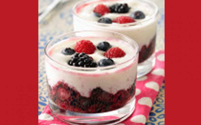 recette-verrine-framboises-creme-fouetee-agrilait