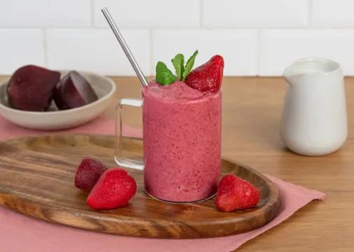 milkshake fraise betterave