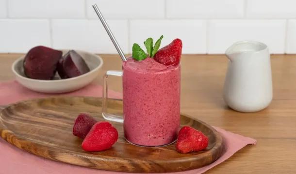 milkshake fraise betterave