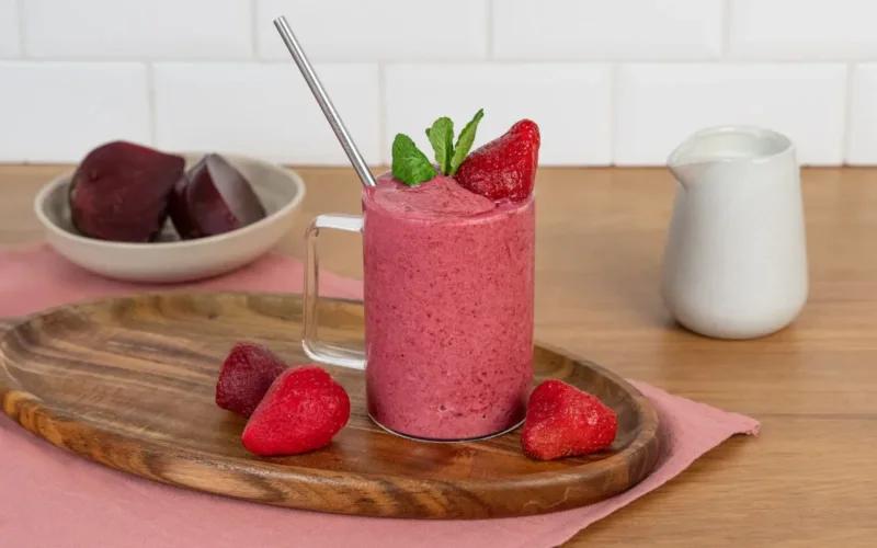 milkshake fraise betterave