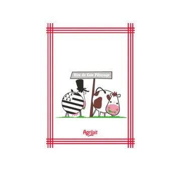 boutique agrilait torchon cow paturage
