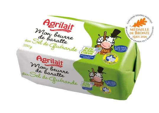 Beurre de baratte Bleu-Blanc-Cœur demi-sel au sel de Guérande