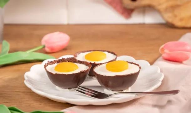 recette panna cotta chocolat paques agrilait