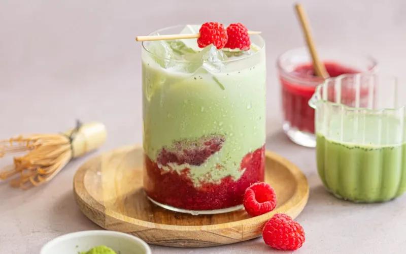 recette matcha framboise agrilait 2026